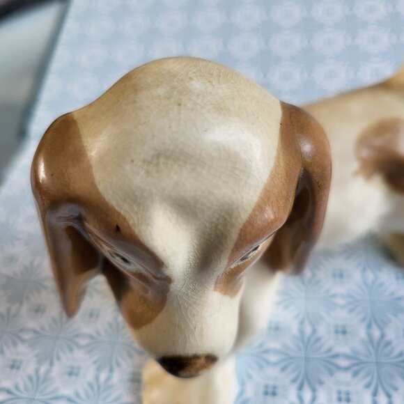 Vintage Bassett Hound Dog Figurine Porcelain England - Picture 9 of 16